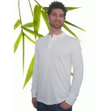 Mens Bamboo Long Sleeve Polo Shirt