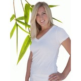 Womens Bamboo Tshirt V neck