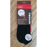 Bamboo Socks Boosox Sport Anklet - Unisex 7-11 Black