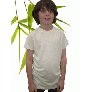 Boys Bamboo & Hemp T-Shirt - XL 11/12 Natural