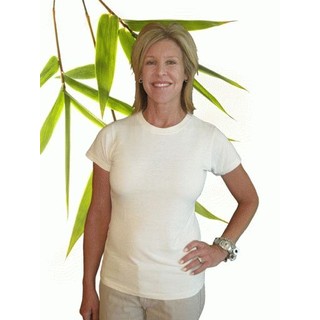 Womens Bamboo & Hemp Short Sleeve Tshirt - Med Natural
