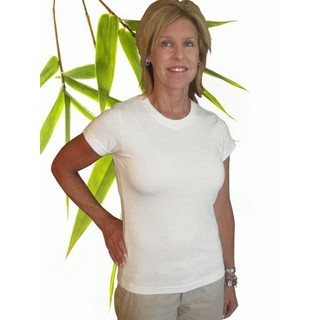 Womens Bamboo & Sorona Short Sleeve T-Shirt - XLarge Natural
