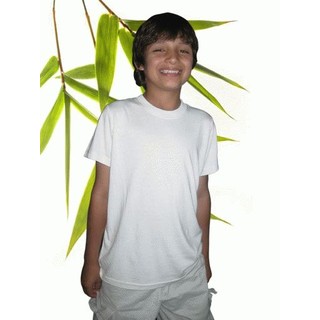 Boys Bamboo Short Sleeve T-Shirt - XL-11/12 Natural