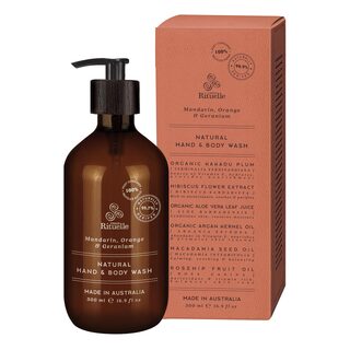 Natural Hand & Body Wash Mandarin, Orange & Geranium